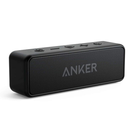 Anker Soundcore 2 Portable Bluetooth Speaker with IPX7 Waterproof, 24-Hour Playtime, Wireless Stereo Pairing, 12W Stereo Sound, Bluetooth 5, Bassup, Speaker for Home, Shower, Outdoors, Travel